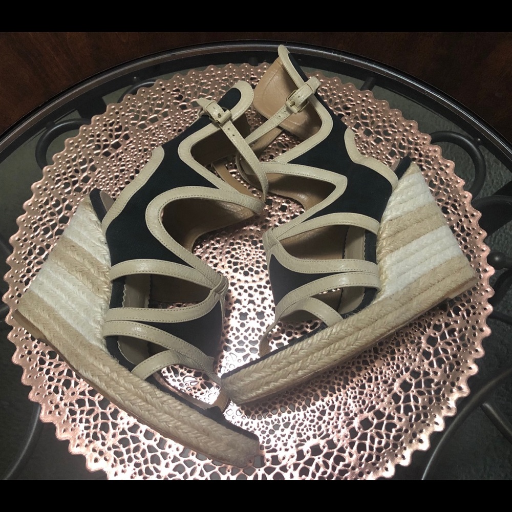 Balenciaga Gladiator Espadrille Platform Wedge 38